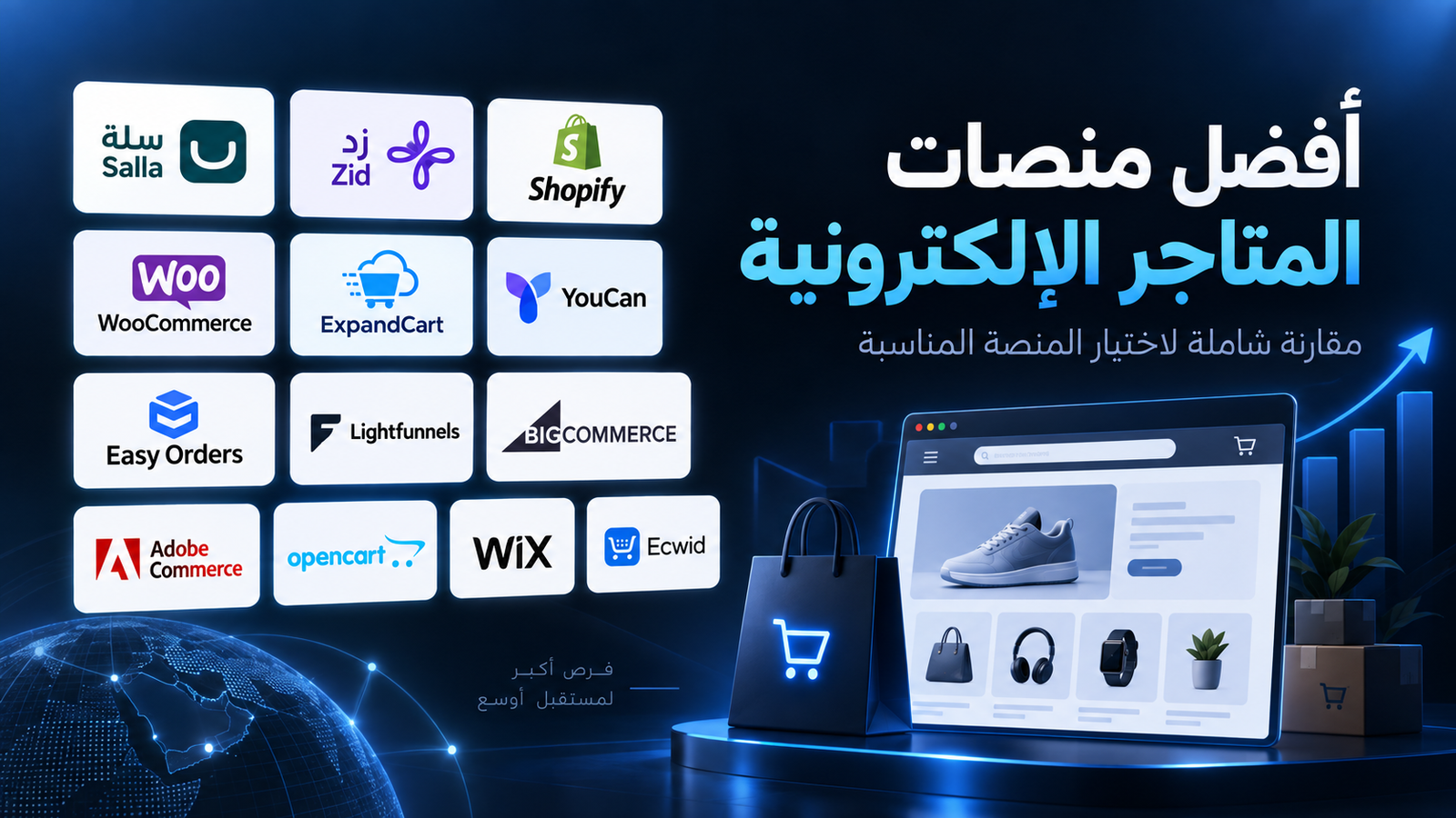 منصات المتاجر الإلكترونية